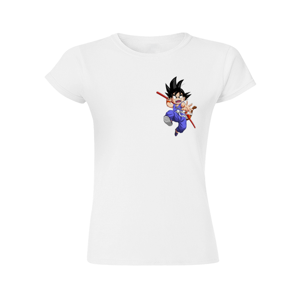 camiseta-blanca-dragon-ball-mujer-goku-entrenamiento