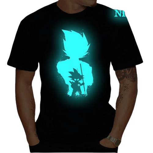 camiseta-dragon-ball-guerrero-fluorescente