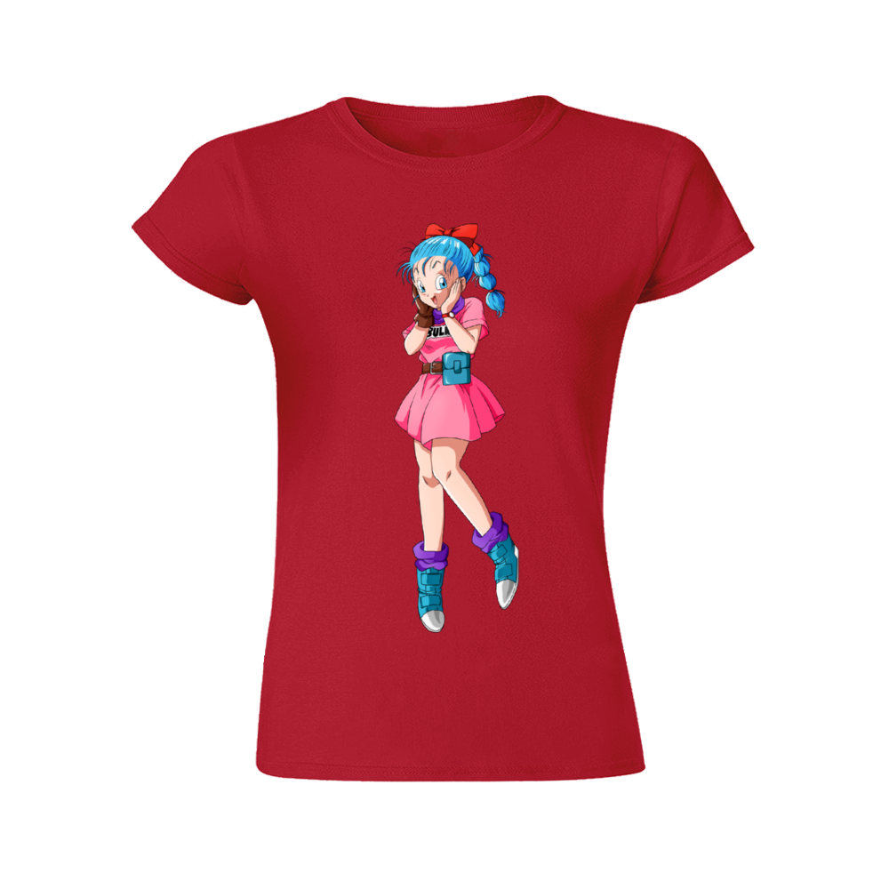 camiseta-dragon-ball-mujer-bulma-roja