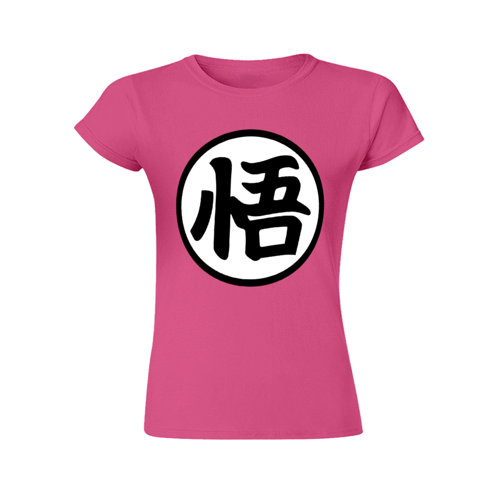 camiseta-dragon-ball-mujer-kanji-go-rosa