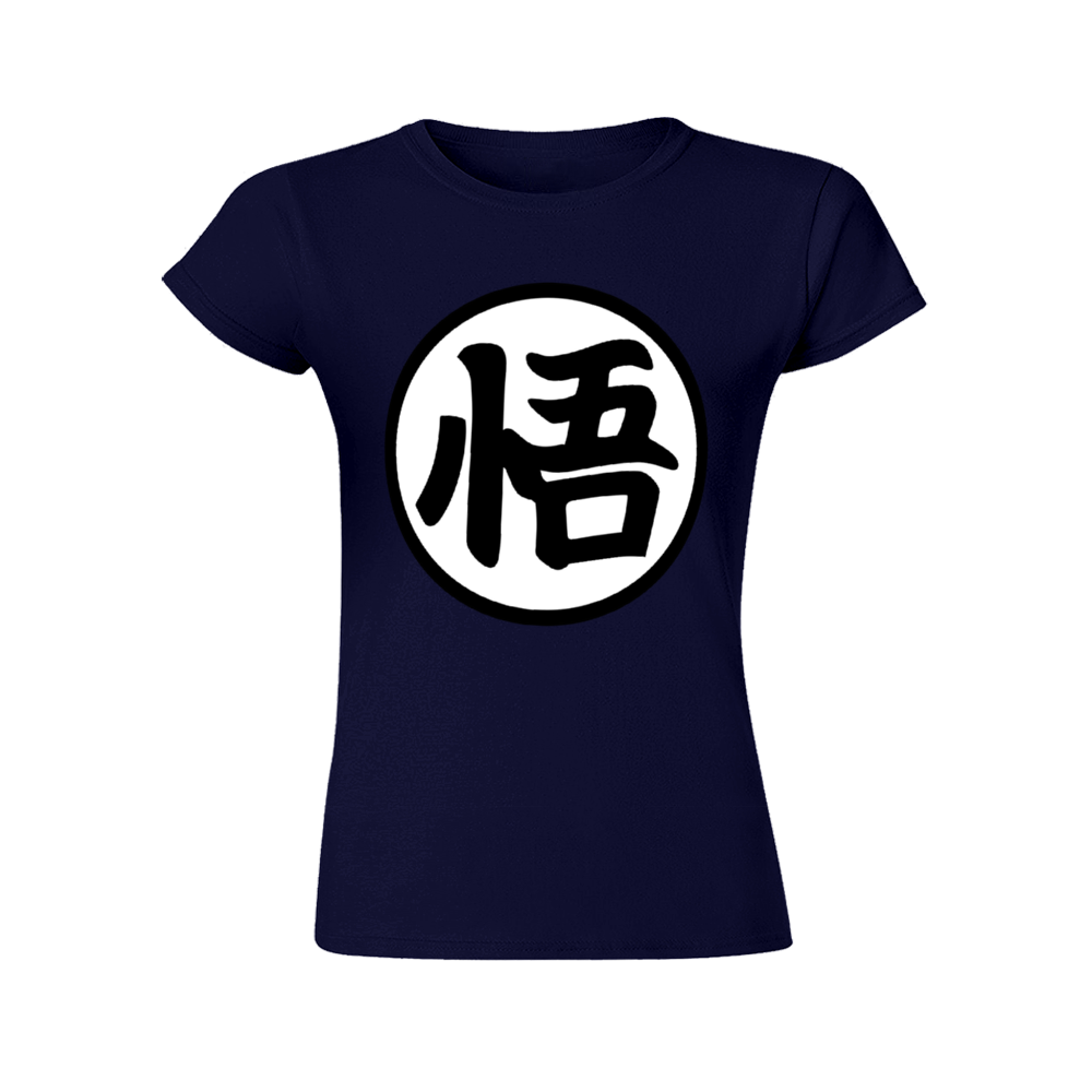 camiseta-dragon-ball-mujer-kanji-go-azul